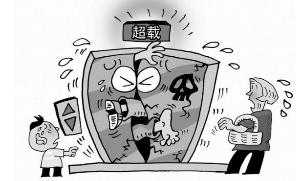 電梯載貨超重會不會關門？